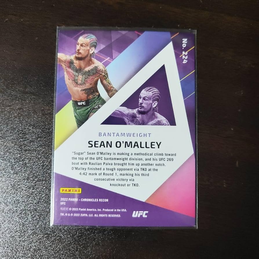 ufc バンダム級王者　ショーンオマリー　サインカード UFC ショーン オマリー 直筆サインカード auto 150シリ Topps